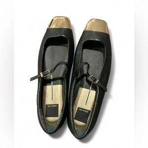 Dolce Vita Men's Black Loafers with Gold Accents